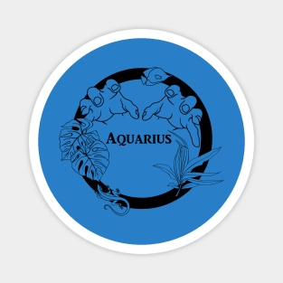 AQUARIUS ASTROLOGY HOROSCOPE Zodiac Signs Aqua Water Magnet